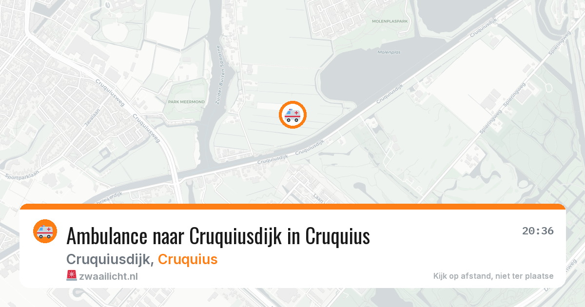 Ambulance naar Cruquiusdijk in Cruquius — 6 jul 2026
