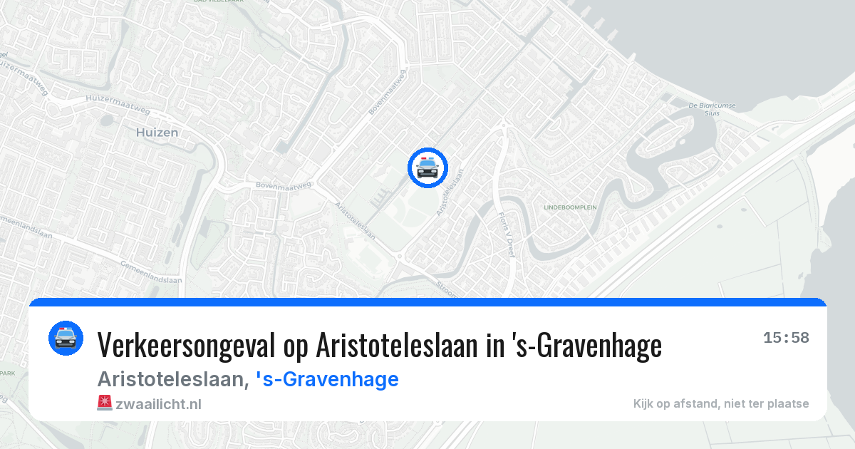 Verkeersongeval op Aristoteleslaan in 's-Gravenhage — 7 apr 2026