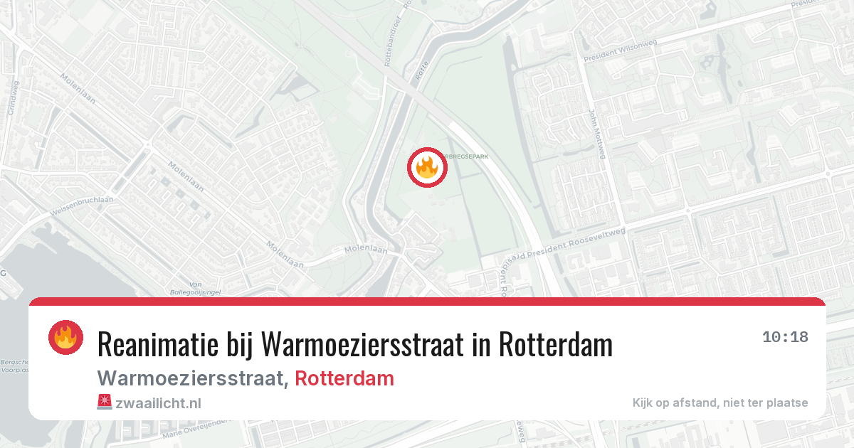 Reanimatie bij Warmoeziersstraat in Rotterdam — 3 aug 2026