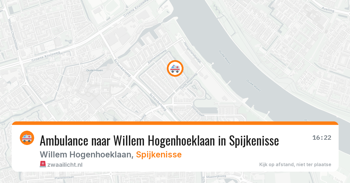 Ambulance naar Willem Hogenhoeklaan in Spijkenisse — 10 apr 2026