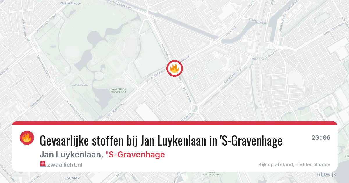 Gevaarlijke stoffen bij Jan Luykenlaan in 'S-Gravenhage — 20 mei 2026