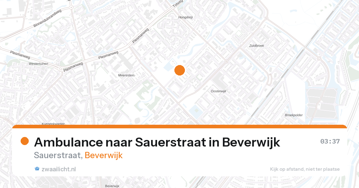 Ambulance naar Sauerstraat in Beverwijk — 1 feb 2026