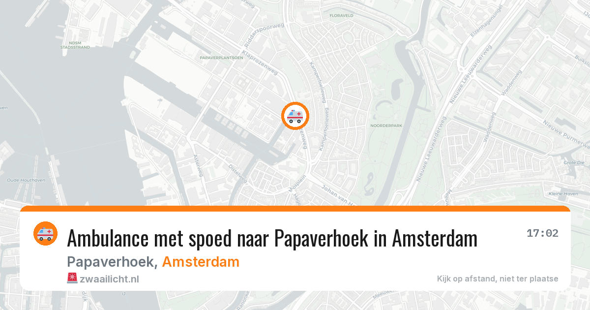 Ambulance met spoed naar Papaverhoek in Amsterdam — 11 jul 2026