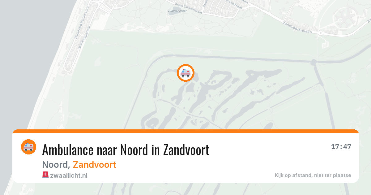 Ambulance naar Noord in Zandvoort — 30 mrt 2026