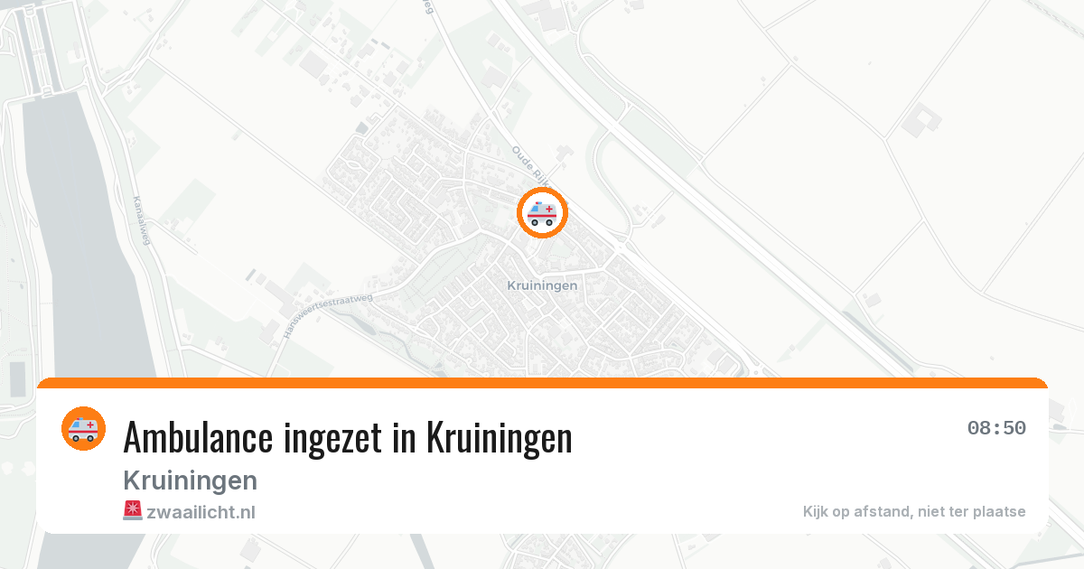 Ambulance ingezet in Kruiningen — 11 mei 2026