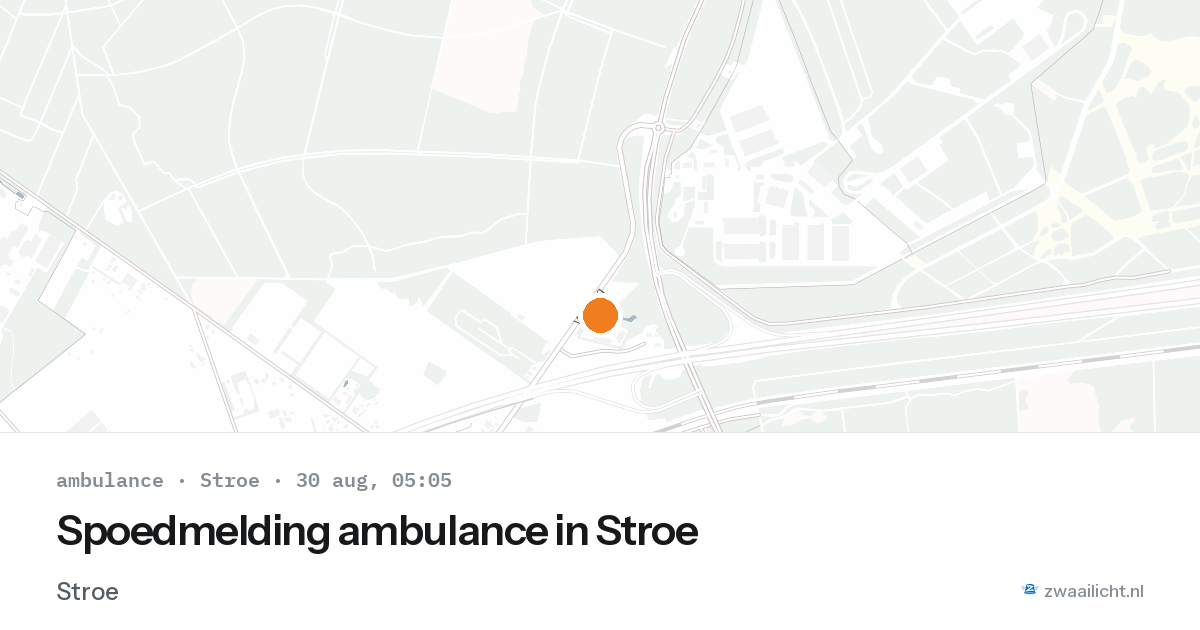 Spoedmelding ambulance in Stroe — 30 aug 2026