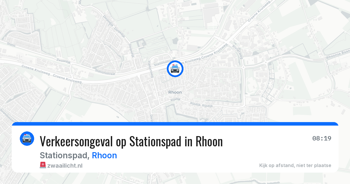 Verkeersongeval op Stationspad in Rhoon — 18 mei 2026