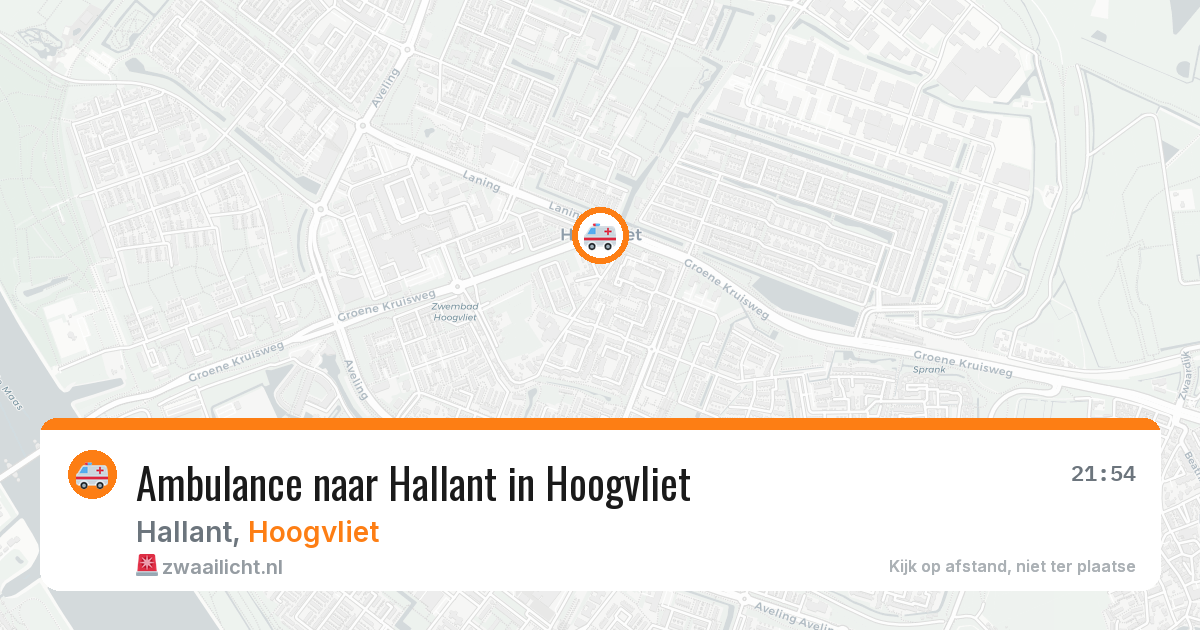 Ambulance naar Hallant in Hoogvliet — 18 jun 2026