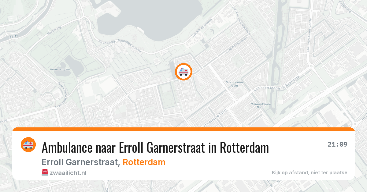 Ambulance naar Erroll Garnerstraat in Rotterdam — 8 jun 2026
