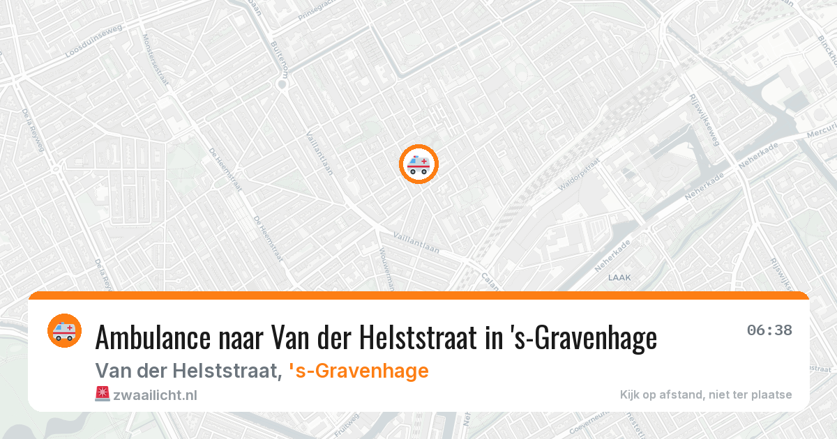 Ambulance naar Van der Helststraat in 's-Gravenhage — 30 jun 2026