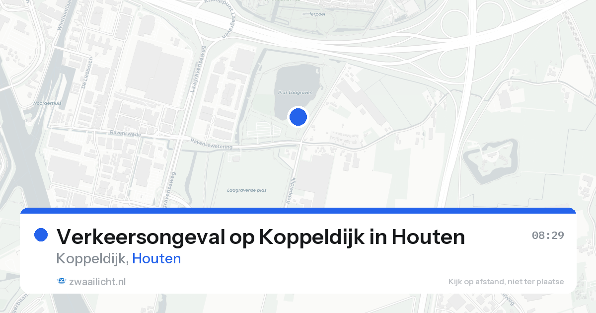 Verkeersongeval op Koppeldijk in Houten — 24 aug 2026