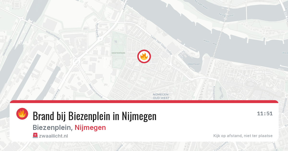 Brand bij Biezenplein in Nijmegen — 26 mei 2026