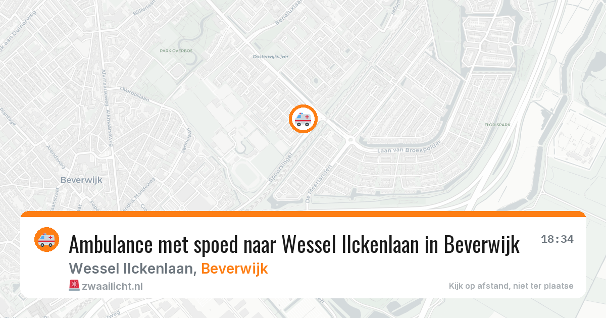 Ambulance met spoed naar Wessel Ilckenlaan in Beverwijk — 31 mei 2026