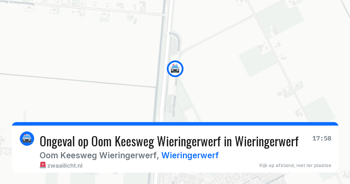 Ongeval op Oom Keesweg Wieringerwerf in Wieringerwerf — 22 mrt 2026