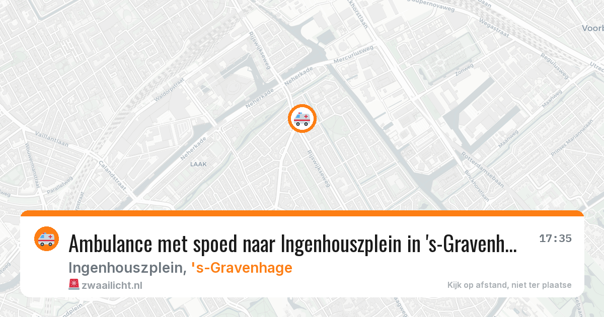 Ambulance met spoed naar Ingenhouszplein in 's-Gravenhage — 6 jul 2026