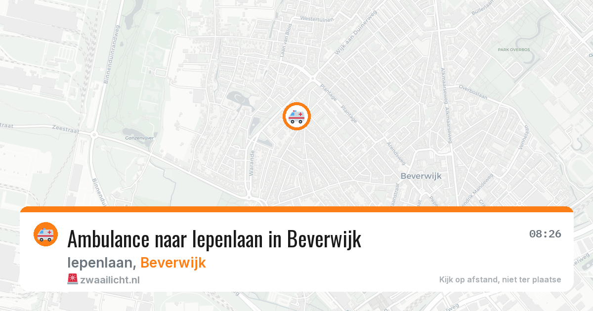 Ambulance naar Iepenlaan in Beverwijk — 26 jul 2026