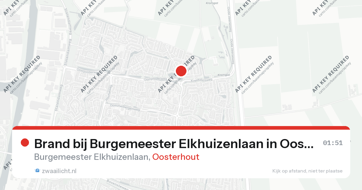 Brand bij Burgemeester Elkhuizenlaan in Oosterhout — 30 mei 2026