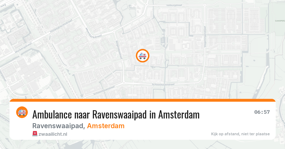 Ambulance naar Ravenswaaipad in Amsterdam — 12 mei 2026