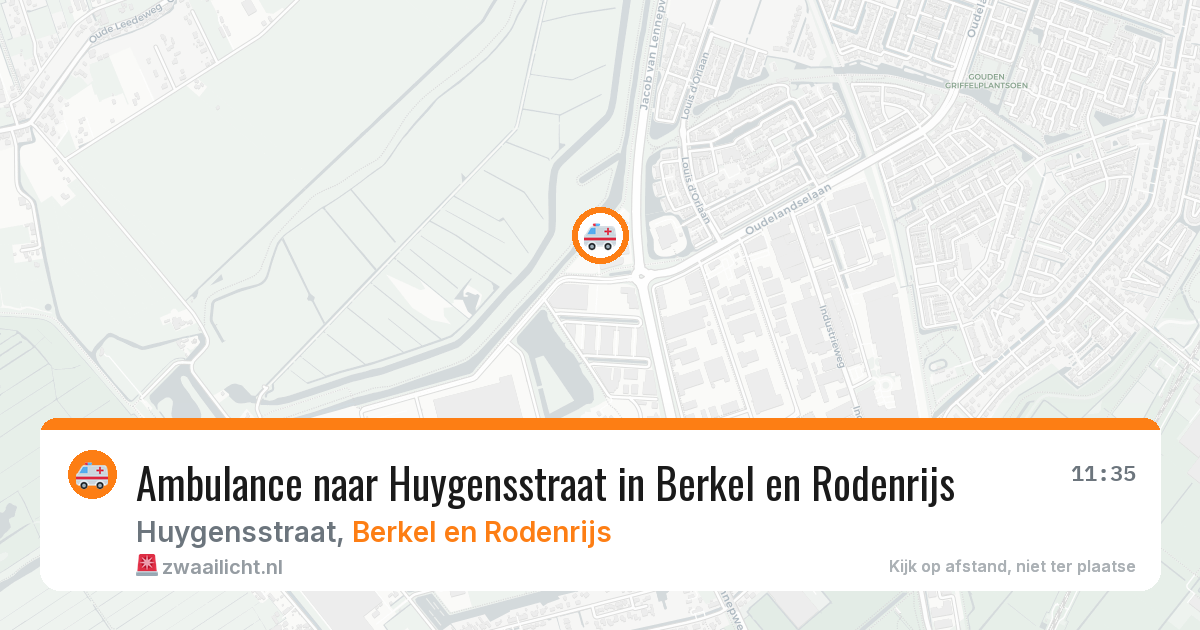 Ambulance naar Huygensstraat in Berkel en Rodenrijs — 12 aug 2026