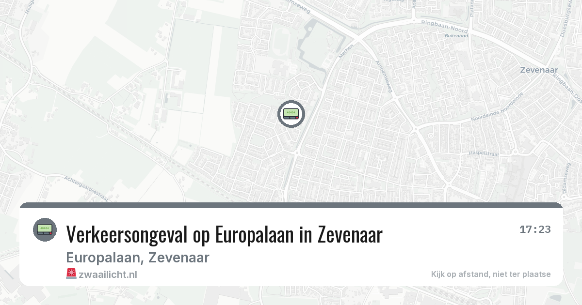 Verkeersongeval op Europalaan in Zevenaar — 1 aug 2026