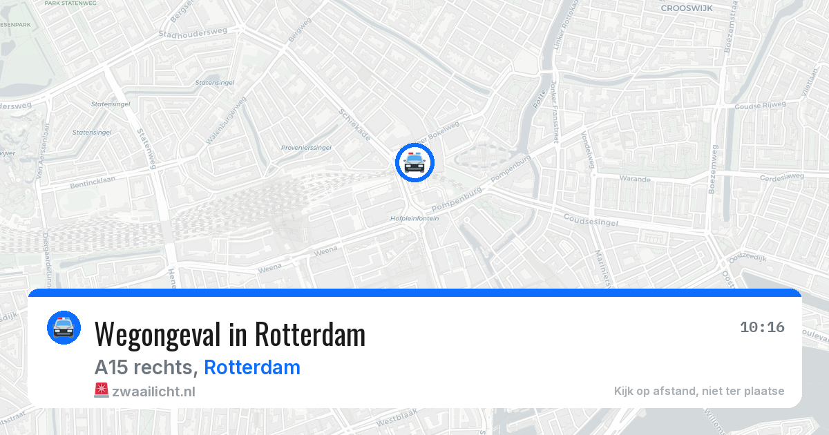 Wegongeval in Rotterdam — 2 jul 2026