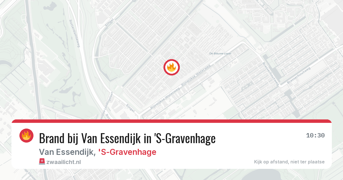 Brand bij Van Essendijk in 'S-Gravenhage — 27 mei 2026
