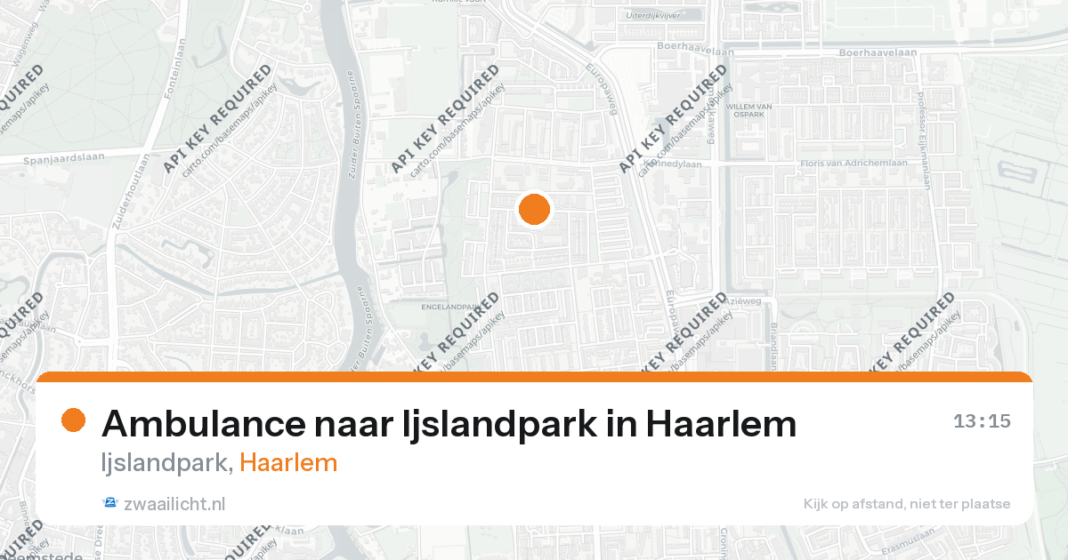 Ambulance naar Ijslandpark in Haarlem — 9 jun 2026