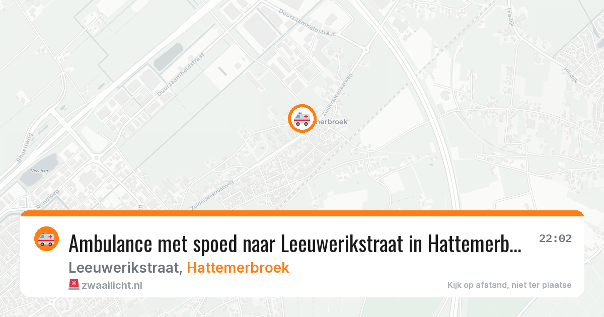 Ambulance met spoed naar Leeuwerikstraat in Hattemerbroek — 14 mei 2026