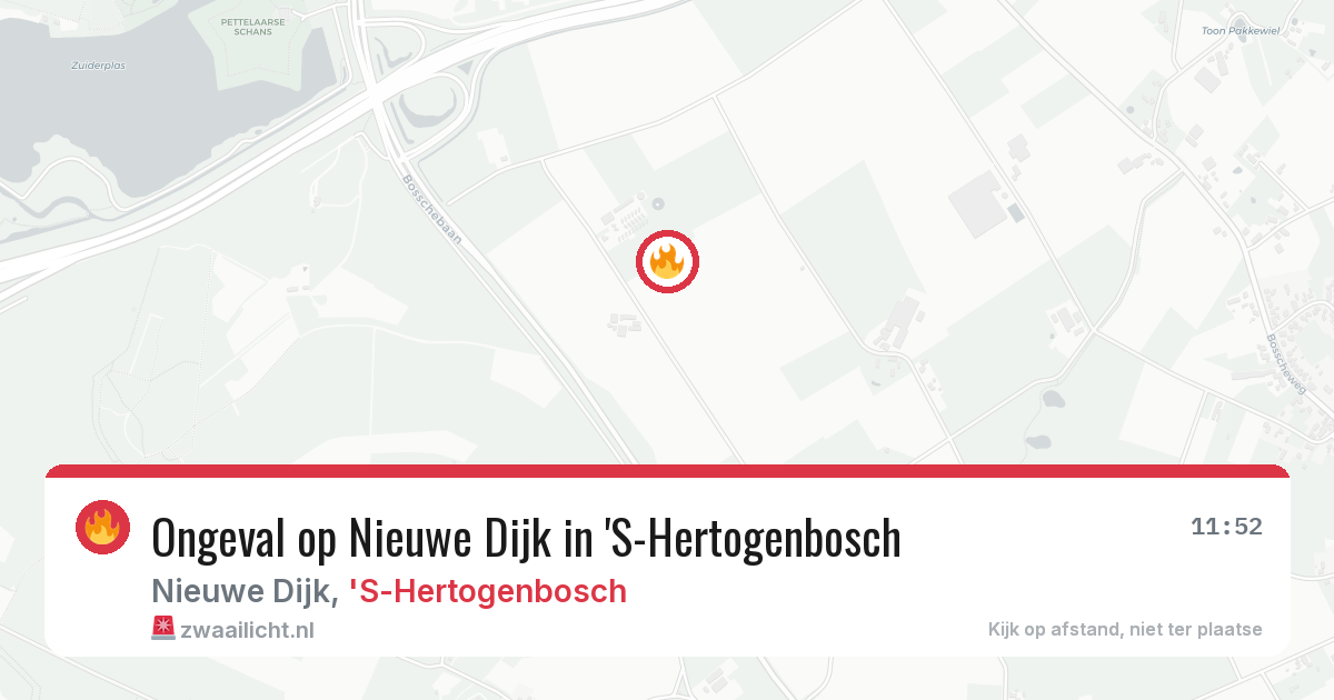 Ongeval op Nieuwe Dijk in 'S-Hertogenbosch — 7 aug 2026