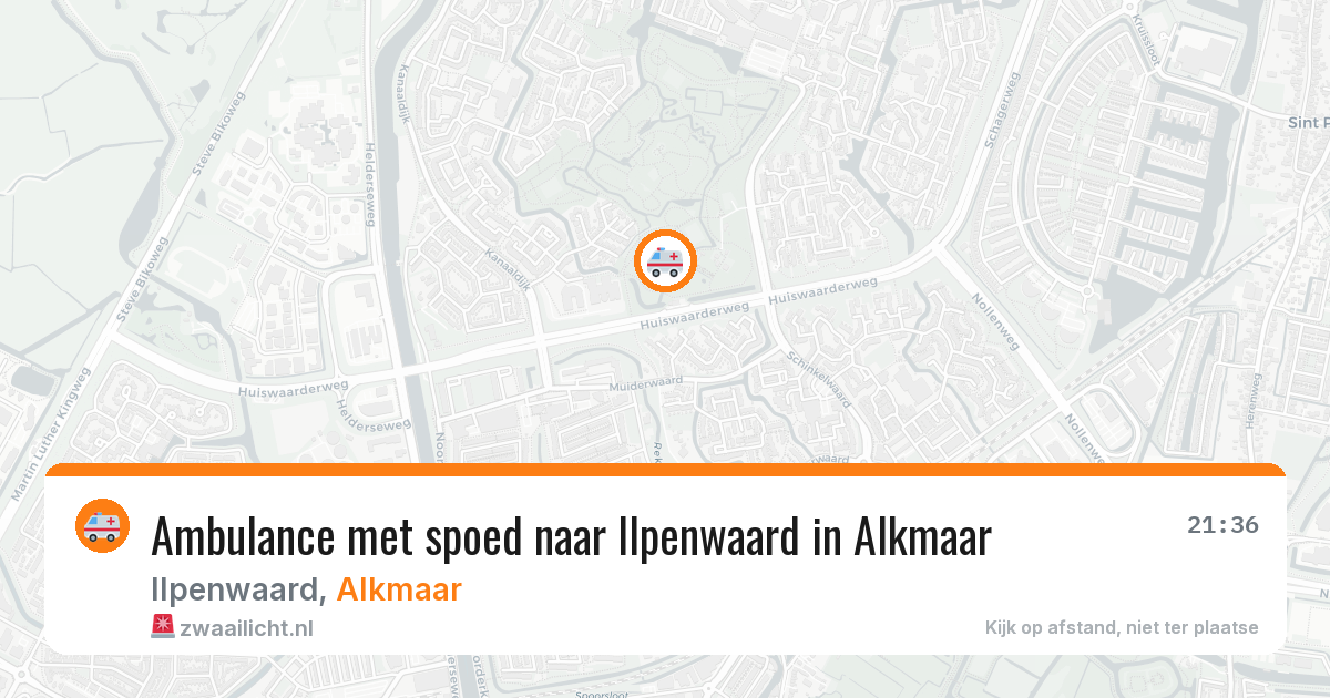 Ambulance met spoed naar Ilpenwaard in Alkmaar — 11 apr 2026