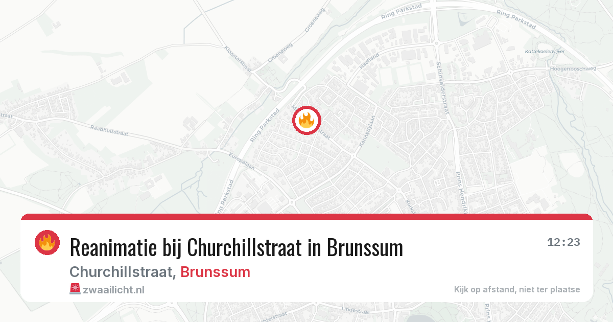 Reanimatie bij Churchillstraat in Brunssum — 29 mrt 2026