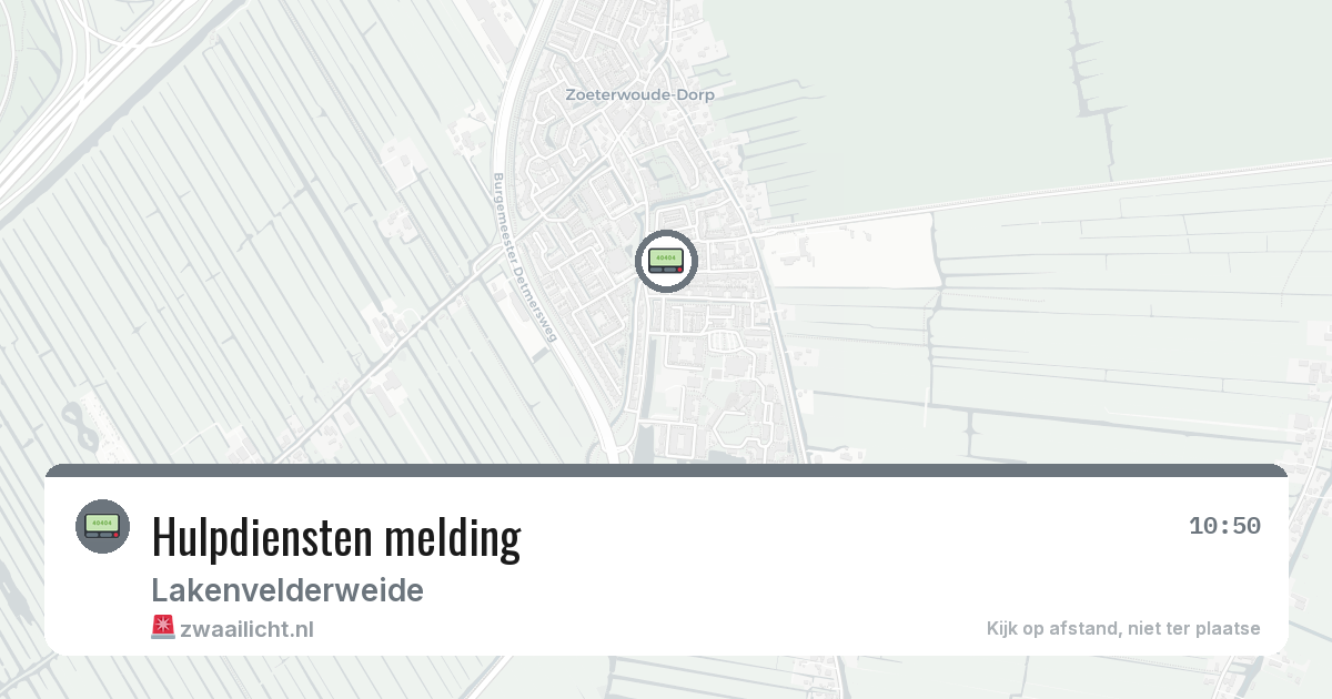 Hulpdiensten melding — 8 feb 2026