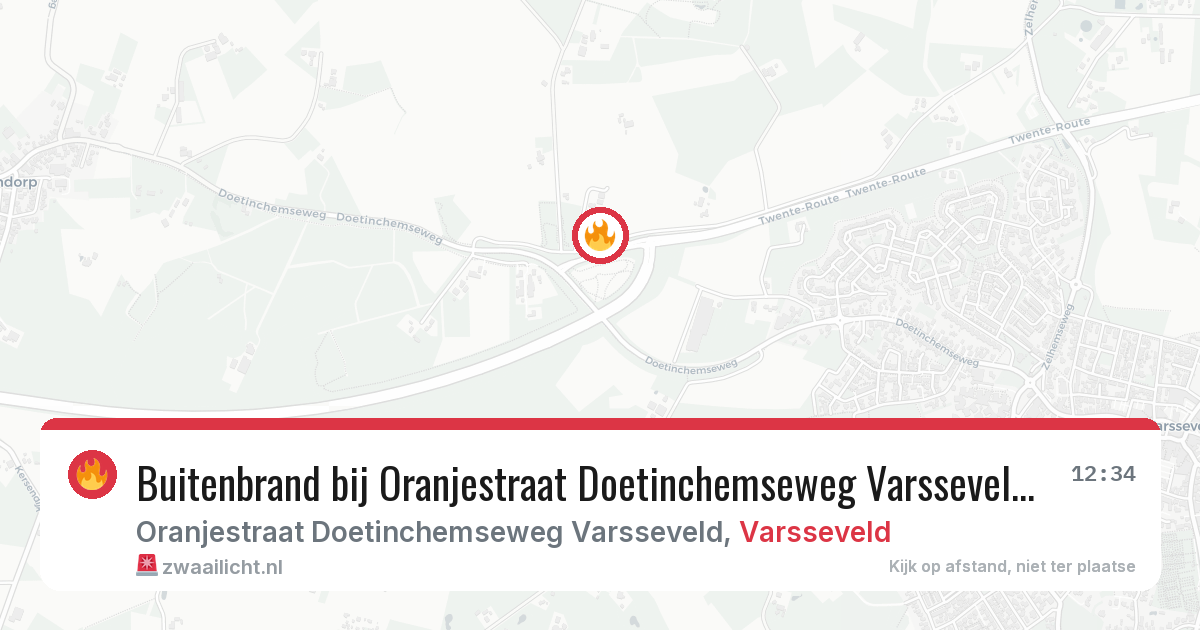 Buitenbrand bij Oranjestraat Doetinchemseweg Varsseveld in Varsseveld — 10 aug 2026