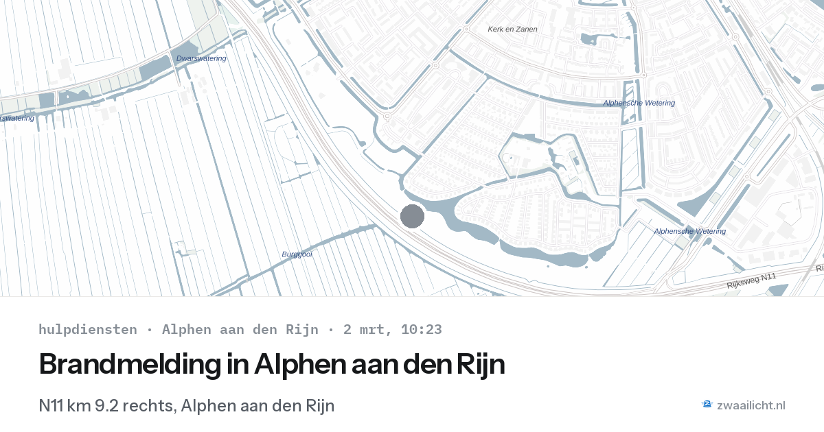 Brandmelding in Alphen aan den Rijn — 2 mrt 2026