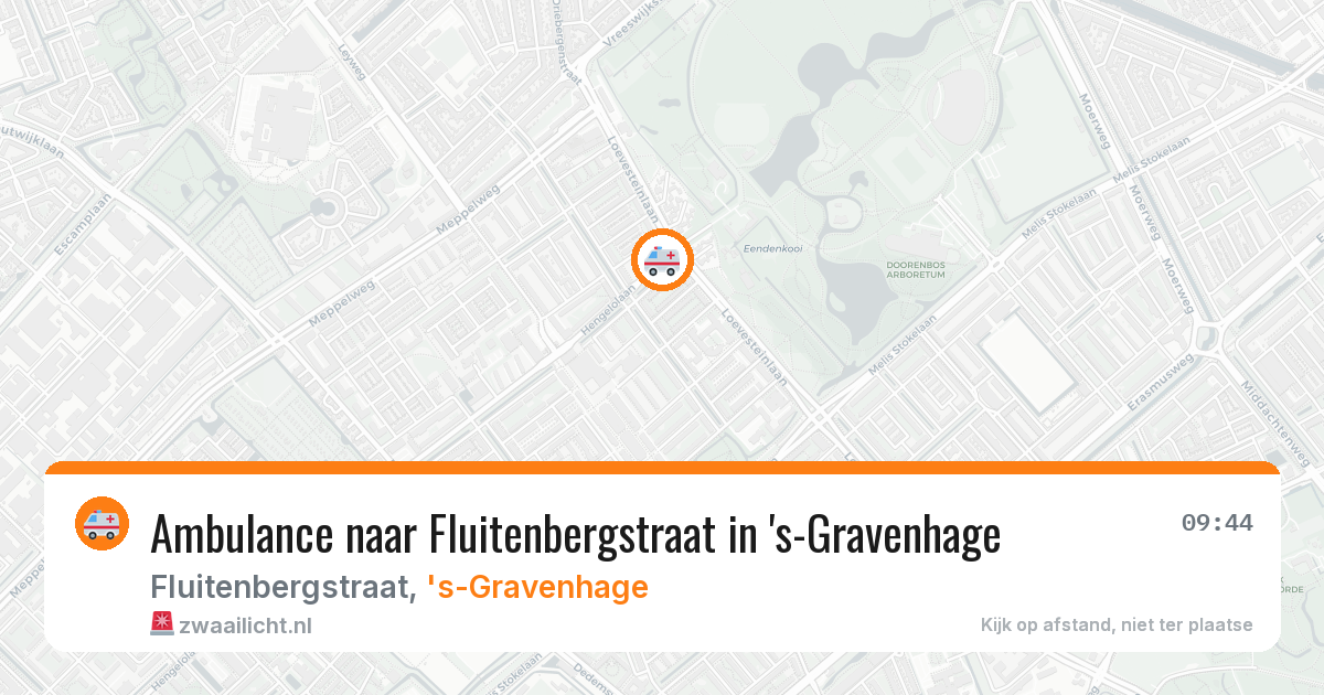 Ambulance naar Fluitenbergstraat in 's-Gravenhage — 7 apr 2026