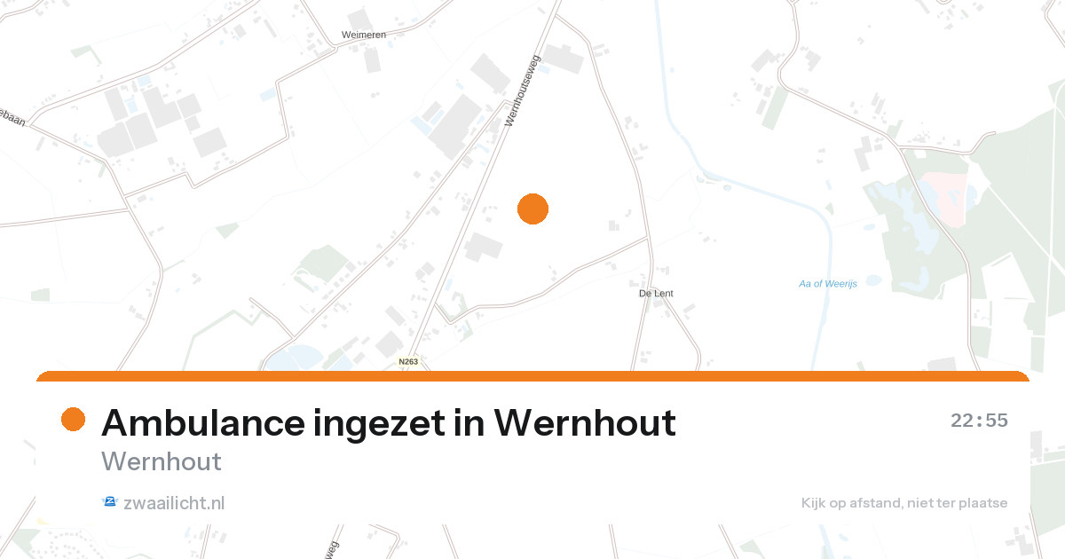 Ambulance ingezet in Wernhout — 21 aug 2026