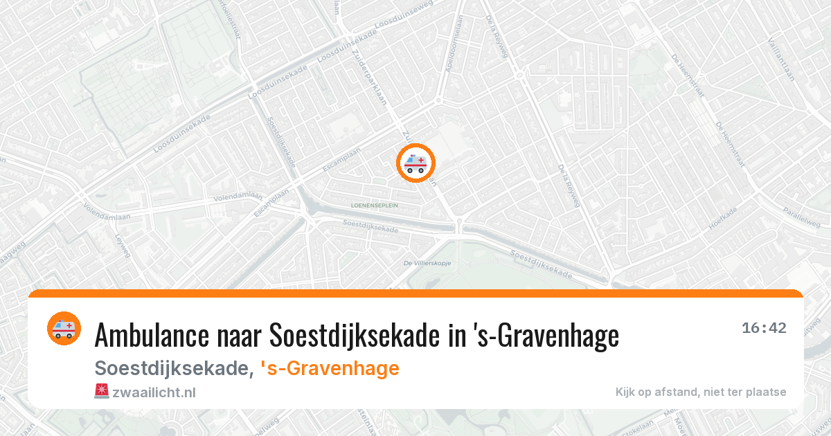 Ambulance naar Soestdijksekade in 's-Gravenhage — 11 aug 2026