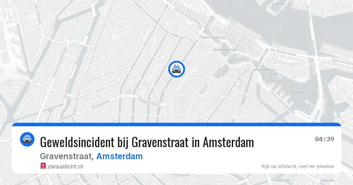 Geweldsincident bij Gravenstraat in Amsterdam — 11 apr 2026