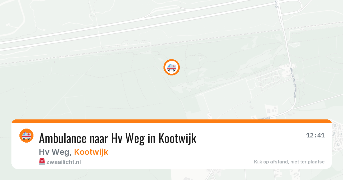 Ambulance naar Hv Weg in Kootwijk — 22 mrt 2026