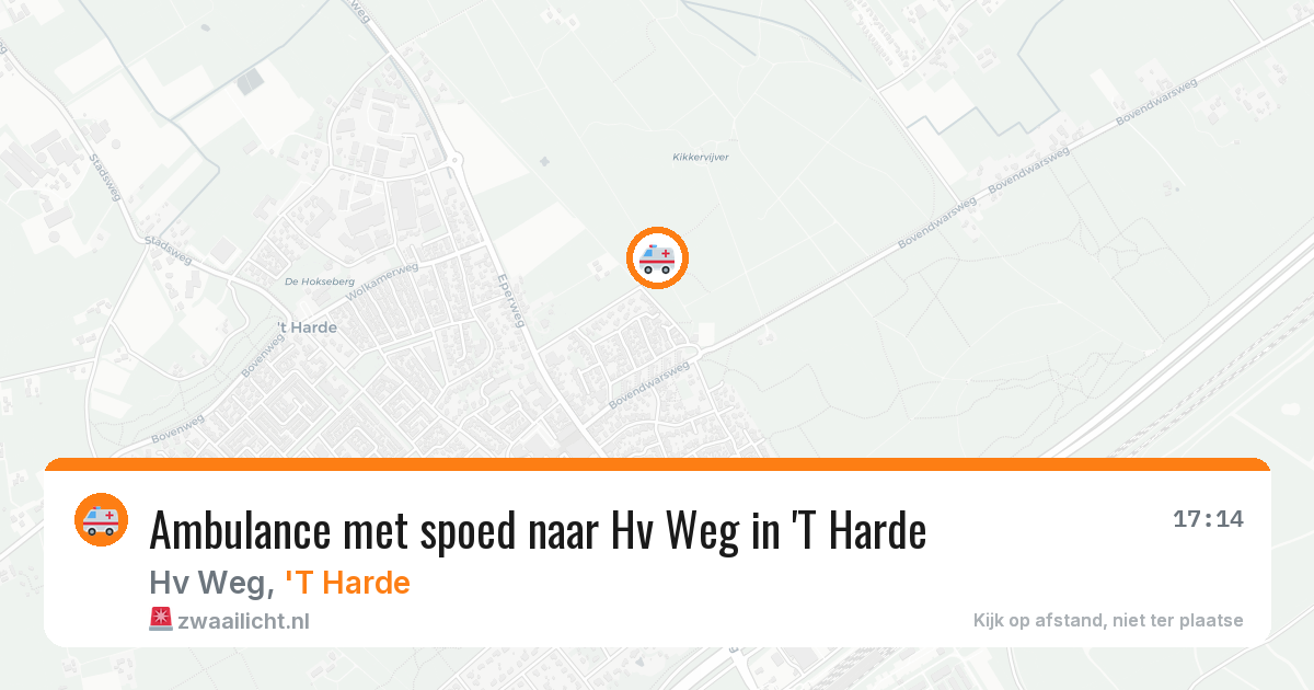 Ambulance met spoed naar Hv Weg in 'T Harde — 6 jul 2026