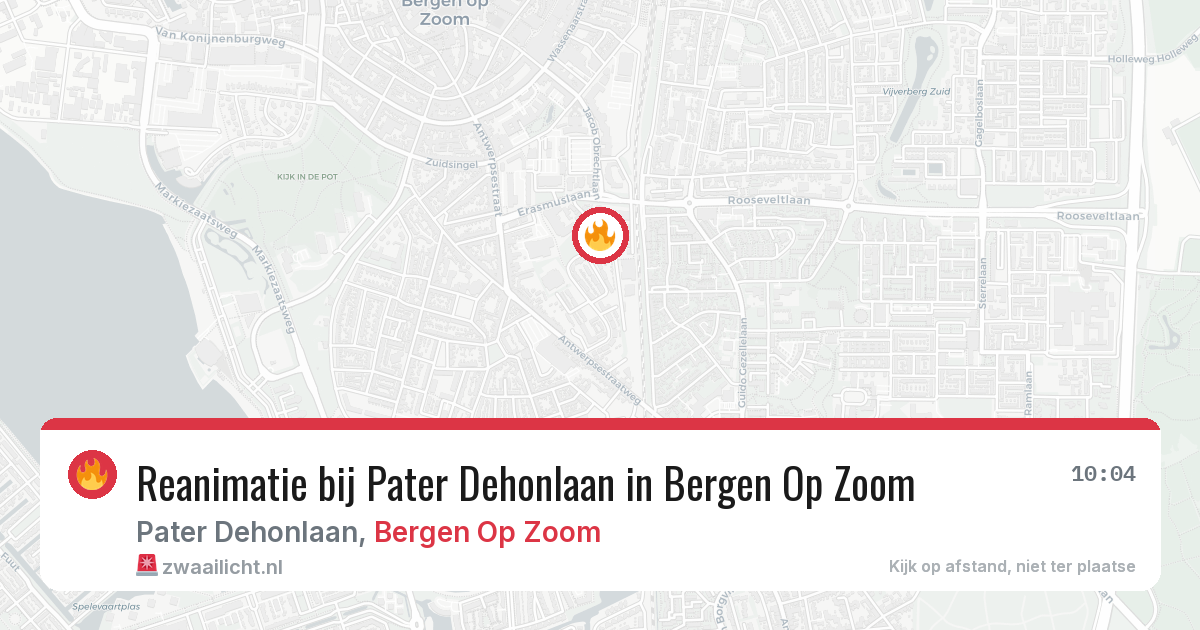 Reanimatie bij Pater Dehonlaan in Bergen Op Zoom — 29 jan 2026