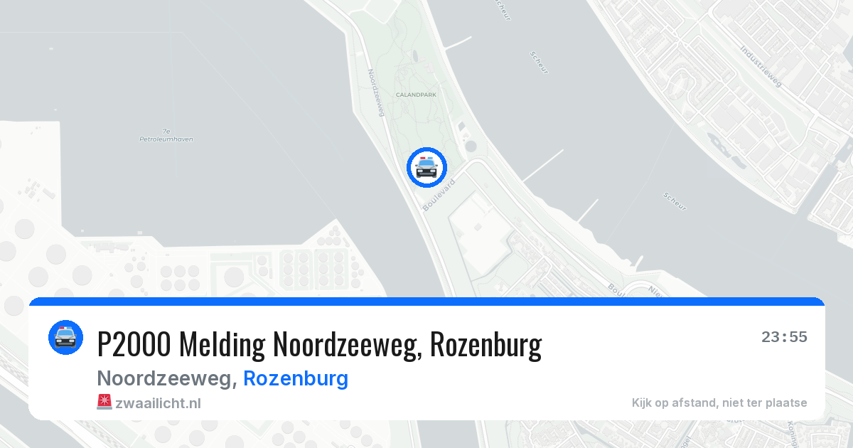 P2000 Melding Noordzeeweg, Rozenburg — 15 jun 2026