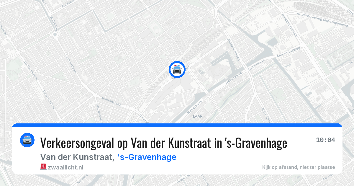 Verkeersongeval op Van der Kunstraat in 's-Gravenhage — 19 mei 2026