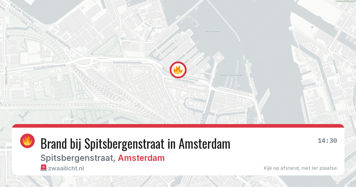 Brand bij Spitsbergenstraat in Amsterdam — 10 aug 2026