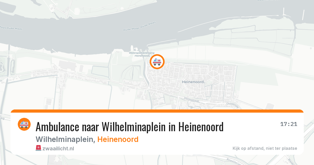 Ambulance naar Wilhelminaplein in Heinenoord — 29 jul 2026