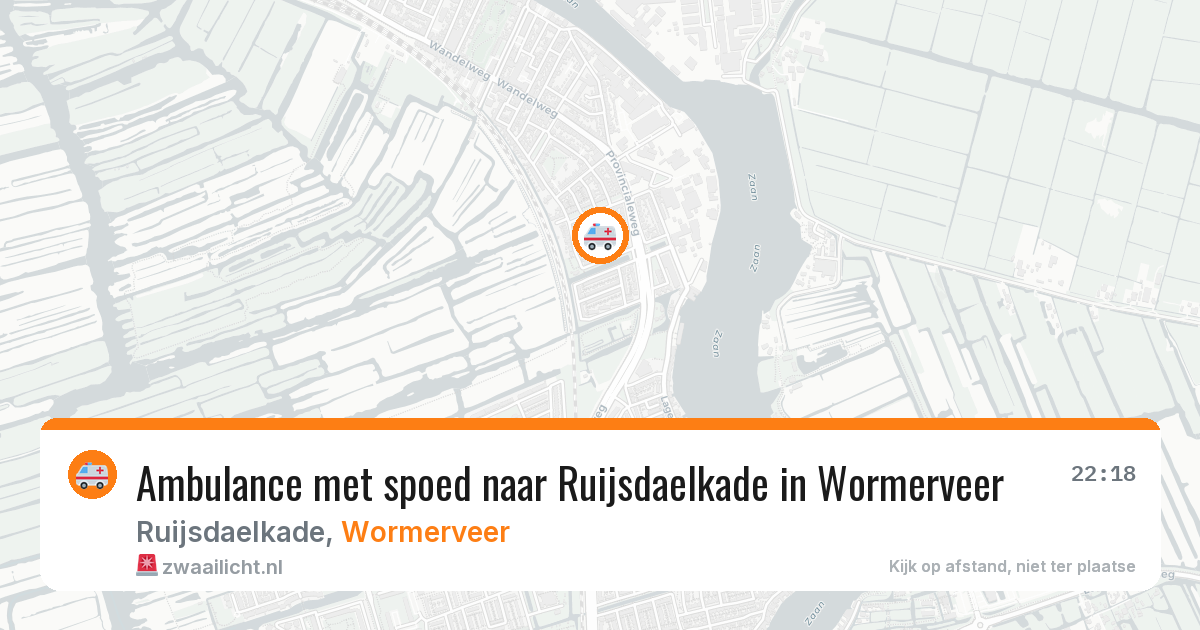 Ambulance met spoed naar Ruijsdaelkade in Wormerveer — 3 aug 2026