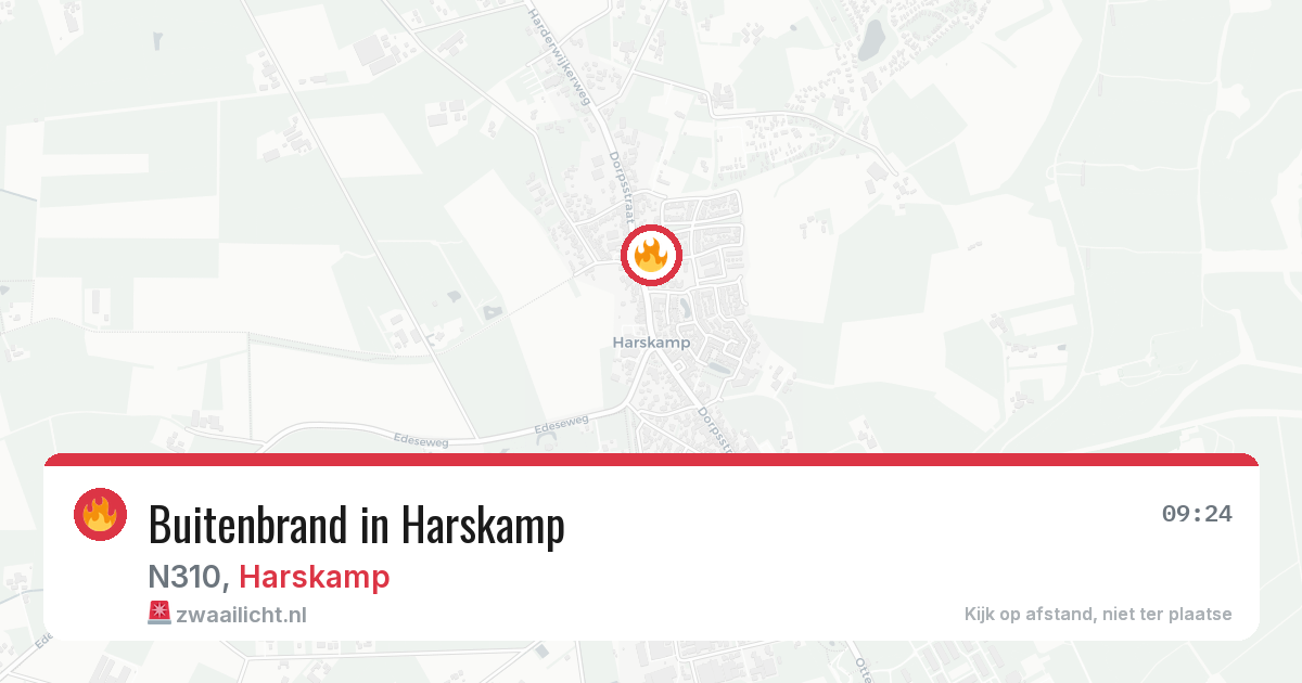 Buitenbrand in Harskamp — 9 aug 2026