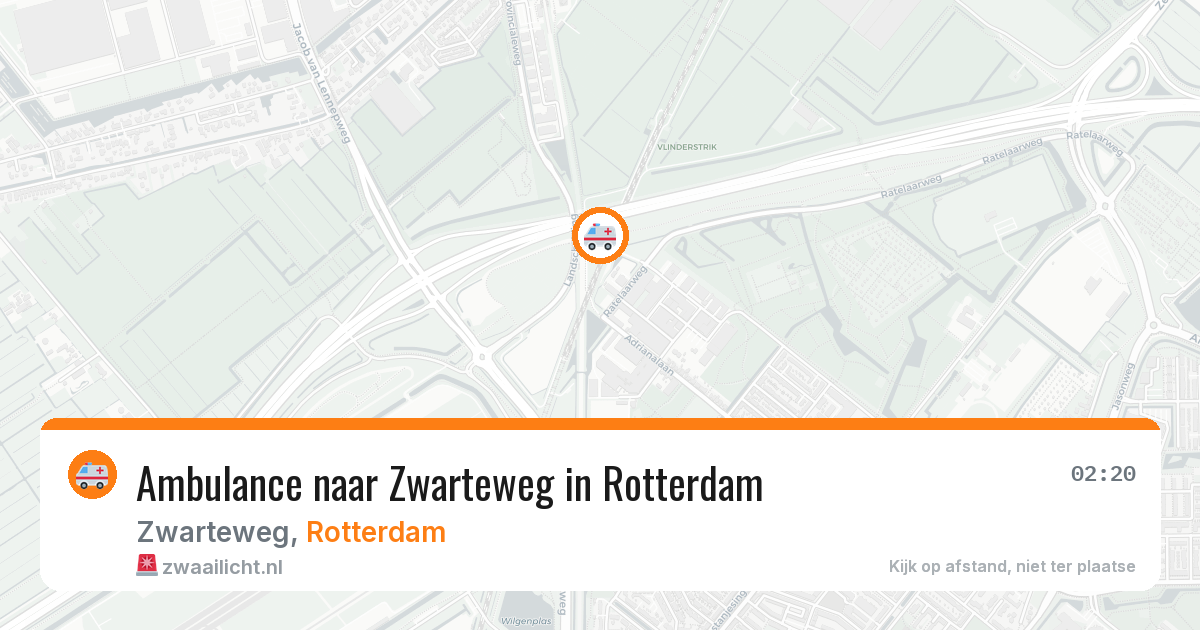 Ambulance naar Zwarteweg in Rotterdam — 25 apr 2026