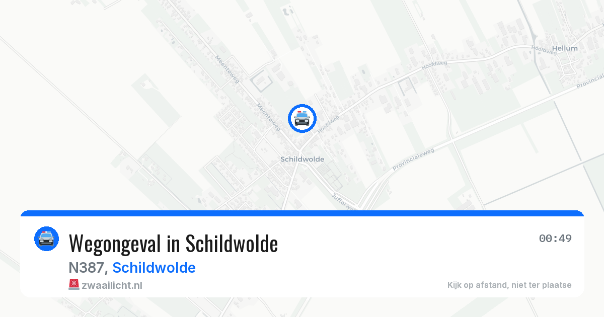 Wegongeval in Schildwolde — 14 apr 2026