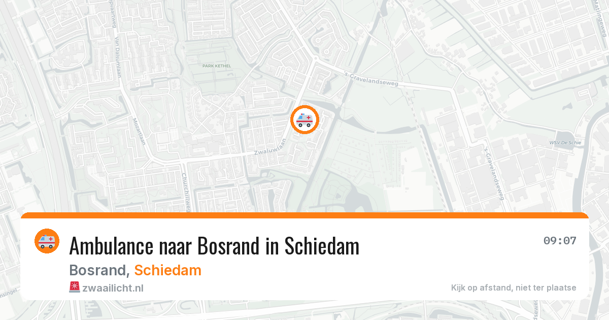 Ambulance naar Bosrand in Schiedam — 29 jun 2026